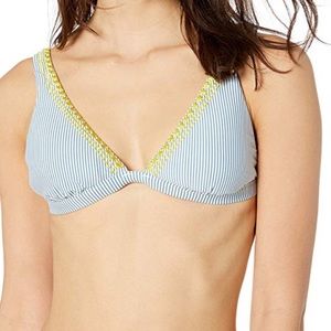 Lucky Brand Women’s V neck Banded Swimsuiut top